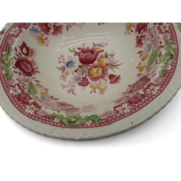 JOHNSON BROTHERS Winchester Floral Vegetable Serving Bowl England Vintage - Picture 7 of 10